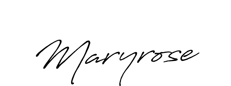 Design your own signature with our free online signature maker. With this signature software, you can create a handwritten (Antro_Vectra_Bolder) signature for name Maryrose. Maryrose signature style 7 images and pictures png