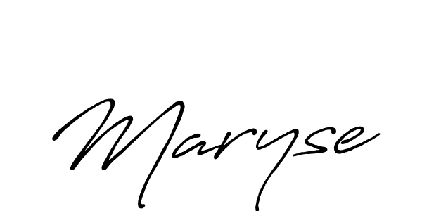 Create a beautiful signature design for name Maryse. With this signature (Antro_Vectra_Bolder) fonts, you can make a handwritten signature for free. Maryse signature style 7 images and pictures png