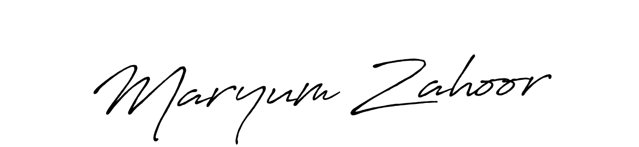 if you are searching for the best signature style for your name Maryum Zahoor. so please give up your signature search. here we have designed multiple signature styles  using Antro_Vectra_Bolder. Maryum Zahoor signature style 7 images and pictures png