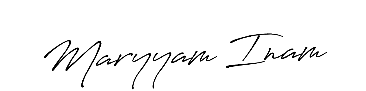 The best way (Antro_Vectra_Bolder) to make a short signature is to pick only two or three words in your name. The name Maryyam Inam include a total of six letters. For converting this name. Maryyam Inam signature style 7 images and pictures png