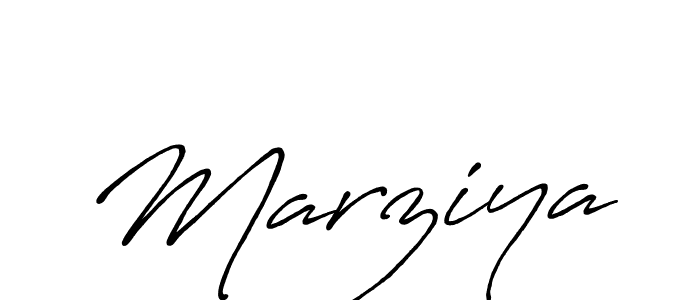 Use a signature maker to create a handwritten signature online. With this signature software, you can design (Antro_Vectra_Bolder) your own signature for name Marziya. Marziya signature style 7 images and pictures png