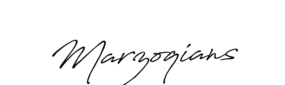 The best way (Antro_Vectra_Bolder) to make a short signature is to pick only two or three words in your name. The name Marzoqians include a total of six letters. For converting this name. Marzoqians signature style 7 images and pictures png