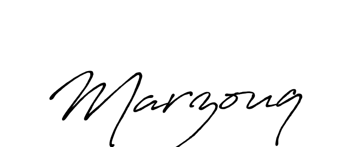 Make a beautiful signature design for name Marzouq. With this signature (Antro_Vectra_Bolder) style, you can create a handwritten signature for free. Marzouq signature style 7 images and pictures png