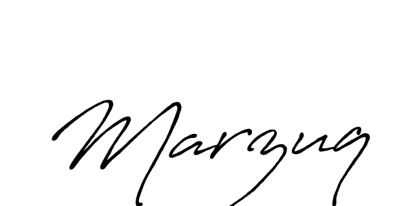 How to make Marzuq name signature. Use Antro_Vectra_Bolder style for creating short signs online. This is the latest handwritten sign. Marzuq signature style 7 images and pictures png