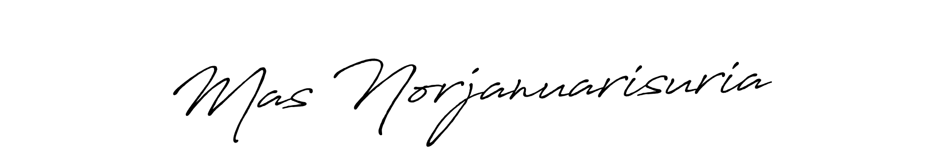 Make a short Mas Norjanuarisuria signature style. Manage your documents anywhere anytime using Antro_Vectra_Bolder. Create and add eSignatures, submit forms, share and send files easily. Mas Norjanuarisuria signature style 7 images and pictures png