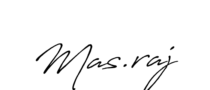 Mas.raj stylish signature style. Best Handwritten Sign (Antro_Vectra_Bolder) for my name. Handwritten Signature Collection Ideas for my name Mas.raj. Mas.raj signature style 7 images and pictures png
