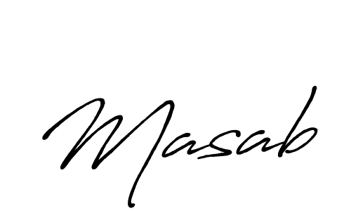 Also we have Masab name is the best signature style. Create professional handwritten signature collection using Antro_Vectra_Bolder autograph style. Masab signature style 7 images and pictures png