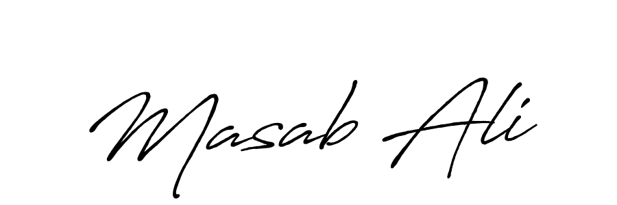 Masab Ali stylish signature style. Best Handwritten Sign (Antro_Vectra_Bolder) for my name. Handwritten Signature Collection Ideas for my name Masab Ali. Masab Ali signature style 7 images and pictures png