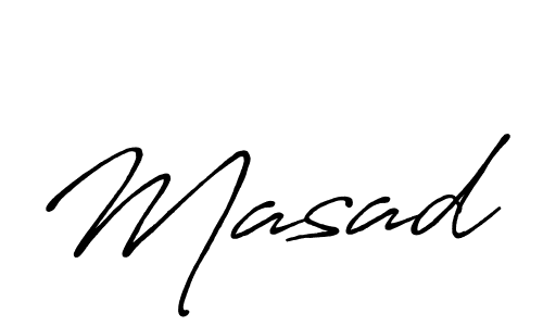 Also we have Masad name is the best signature style. Create professional handwritten signature collection using Antro_Vectra_Bolder autograph style. Masad signature style 7 images and pictures png