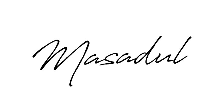 How to make Masadul signature? Antro_Vectra_Bolder is a professional autograph style. Create handwritten signature for Masadul name. Masadul signature style 7 images and pictures png