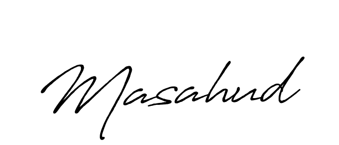 Masahud stylish signature style. Best Handwritten Sign (Antro_Vectra_Bolder) for my name. Handwritten Signature Collection Ideas for my name Masahud. Masahud signature style 7 images and pictures png