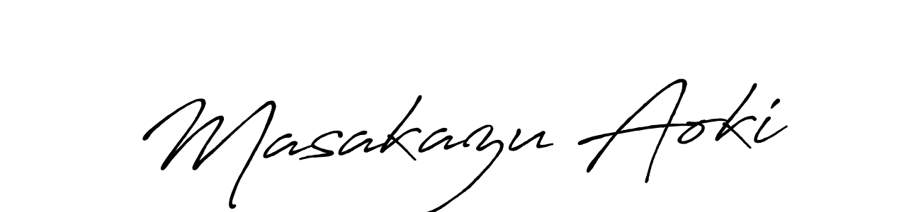 Antro_Vectra_Bolder is a professional signature style that is perfect for those who want to add a touch of class to their signature. It is also a great choice for those who want to make their signature more unique. Get Masakazu Aoki name to fancy signature for free. Masakazu Aoki signature style 7 images and pictures png