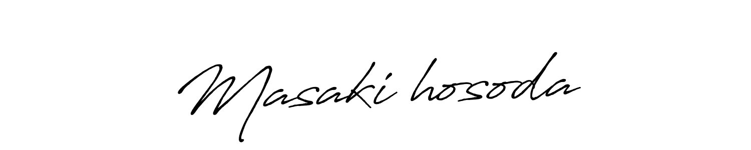 This is the best signature style for the Masaki　hosoda name. Also you like these signature font (Antro_Vectra_Bolder). Mix name signature. Masaki　hosoda signature style 7 images and pictures png