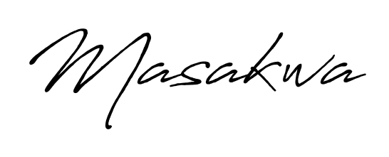 Get inspired by this graceful Antro_Vectra_Bolder signature style for name Masakwa. Smooth loops and balanced proportions for everyday use. Masakwa signature style 7 images and pictures png
