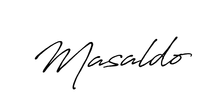 Also we have Masaldo name is the best signature style. Create professional handwritten signature collection using Antro_Vectra_Bolder autograph style. Masaldo signature style 7 images and pictures png