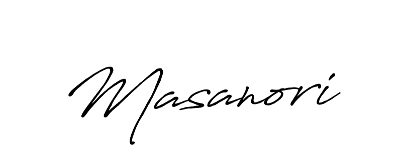 Also we have Masanori name is the best signature style. Create professional handwritten signature collection using Antro_Vectra_Bolder autograph style. Masanori signature style 7 images and pictures png