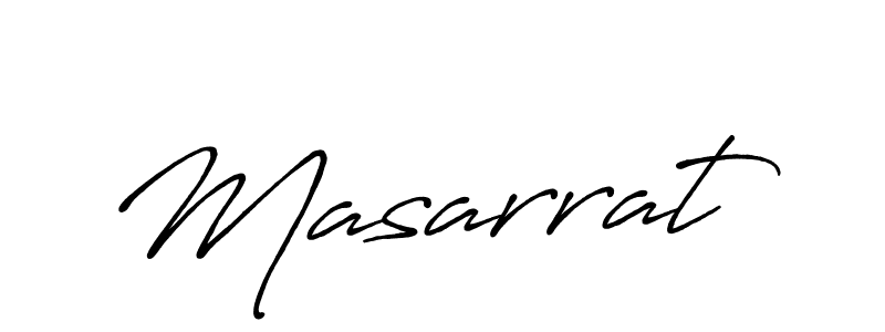 Design your own signature with our free online signature maker. With this signature software, you can create a handwritten (Antro_Vectra_Bolder) signature for name Masarrat. Masarrat signature style 7 images and pictures png