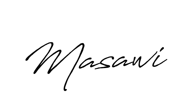 How to make Masawi signature? Antro_Vectra_Bolder is a professional autograph style. Create handwritten signature for Masawi name. Masawi signature style 7 images and pictures png