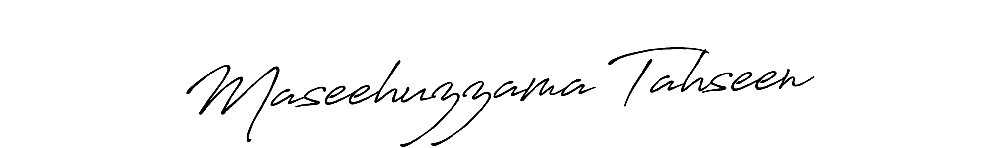 Maseehuzzama Tahseen stylish signature style. Best Handwritten Sign (Antro_Vectra_Bolder) for my name. Handwritten Signature Collection Ideas for my name Maseehuzzama Tahseen. Maseehuzzama Tahseen signature style 7 images and pictures png