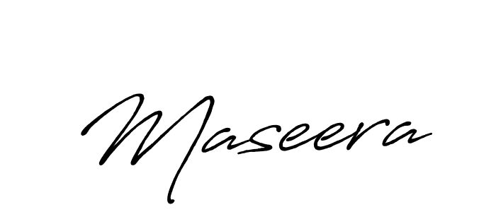 How to make Maseera name signature. Use Antro_Vectra_Bolder style for creating short signs online. This is the latest handwritten sign. Maseera signature style 7 images and pictures png
