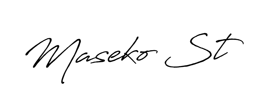 Antro_Vectra_Bolder is a professional signature style that is perfect for those who want to add a touch of class to their signature. It is also a great choice for those who want to make their signature more unique. Get Maseko St name to fancy signature for free. Maseko St signature style 7 images and pictures png