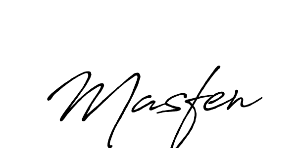 Similarly Antro_Vectra_Bolder is the best handwritten signature design. Signature creator online .You can use it as an online autograph creator for name Masfen. Masfen signature style 7 images and pictures png