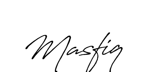 The best way (Antro_Vectra_Bolder) to make a short signature is to pick only two or three words in your name. The name Masfiq include a total of six letters. For converting this name. Masfiq signature style 7 images and pictures png