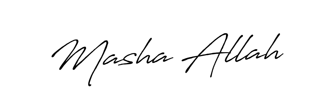 You should practise on your own different ways (Antro_Vectra_Bolder) to write your name (Masha Allah) in signature. don't let someone else do it for you. Masha Allah signature style 7 images and pictures png