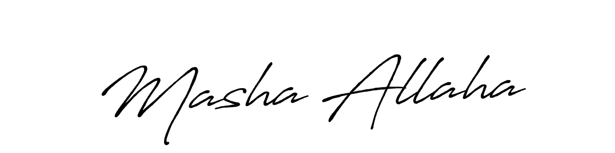 Also we have Masha Allaha name is the best signature style. Create professional handwritten signature collection using Antro_Vectra_Bolder autograph style. Masha Allaha signature style 7 images and pictures png