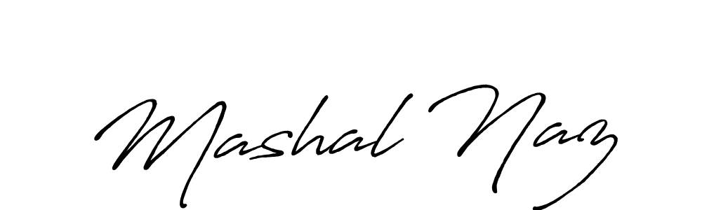 Make a beautiful signature design for name Mashal Naz. Use this online signature maker to create a handwritten signature for free. Mashal Naz signature style 7 images and pictures png