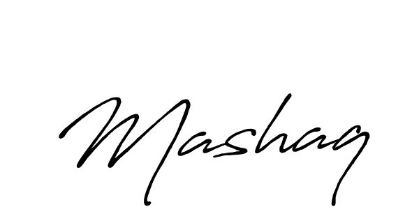 It looks lik you need a new signature style for name Mashaq. Design unique handwritten (Antro_Vectra_Bolder) signature with our free signature maker in just a few clicks. Mashaq signature style 7 images and pictures png