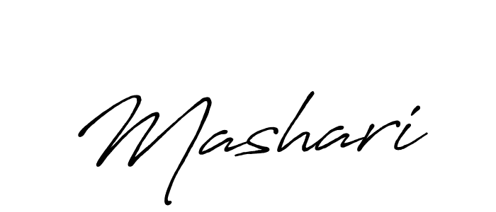 Make a beautiful signature design for name Mashari. With this signature (Antro_Vectra_Bolder) style, you can create a handwritten signature for free. Mashari signature style 7 images and pictures png