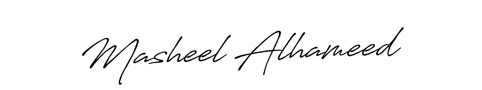 It looks lik you need a new signature style for name Masheel Alhameed. Design unique handwritten (Antro_Vectra_Bolder) signature with our free signature maker in just a few clicks. Masheel Alhameed signature style 7 images and pictures png