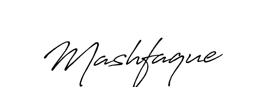 Make a beautiful signature design for name Mashfaque. With this signature (Antro_Vectra_Bolder) style, you can create a handwritten signature for free. Mashfaque signature style 7 images and pictures png