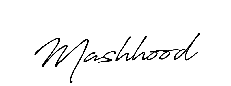 Design your own signature with our free online signature maker. With this signature software, you can create a handwritten (Antro_Vectra_Bolder) signature for name Mashhood. Mashhood signature style 7 images and pictures png