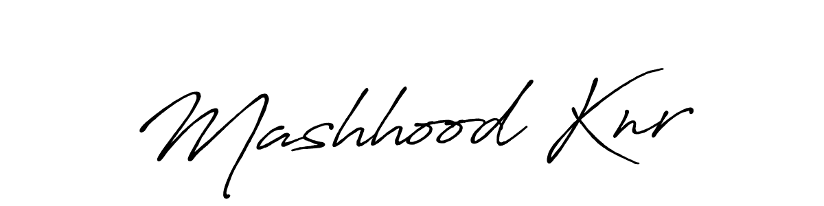Similarly Antro_Vectra_Bolder is the best handwritten signature design. Signature creator online .You can use it as an online autograph creator for name Mashhood Knr. Mashhood Knr signature style 7 images and pictures png