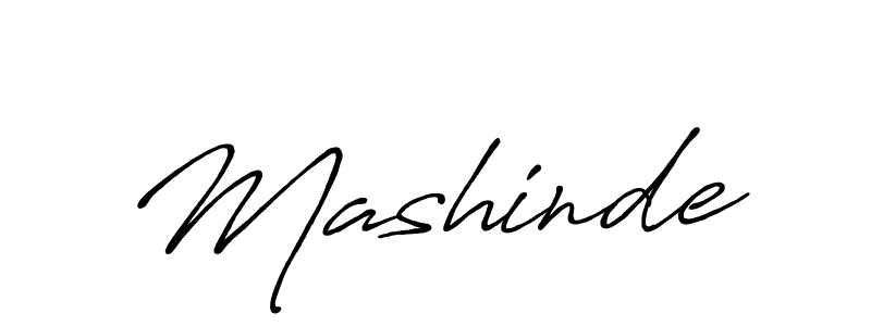 Also we have Mashinde name is the best signature style. Create professional handwritten signature collection using Antro_Vectra_Bolder autograph style. Mashinde signature style 7 images and pictures png