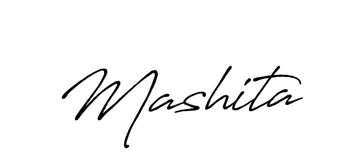 Use a signature maker to create a handwritten signature online. With this signature software, you can design (Antro_Vectra_Bolder) your own signature for name Mashita. Mashita signature style 7 images and pictures png