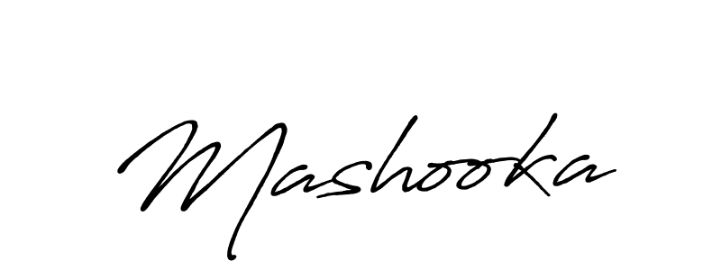 How to make Mashooka name signature. Use Antro_Vectra_Bolder style for creating short signs online. This is the latest handwritten sign. Mashooka signature style 7 images and pictures png