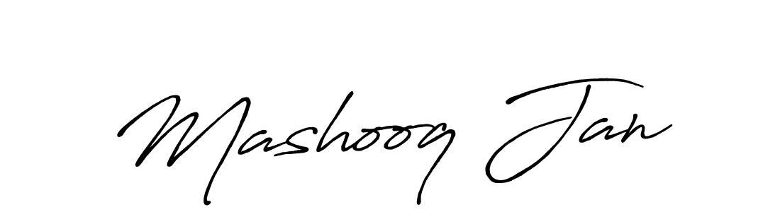 Make a beautiful signature design for name Mashooq Jan. With this signature (Antro_Vectra_Bolder) style, you can create a handwritten signature for free. Mashooq Jan signature style 7 images and pictures png