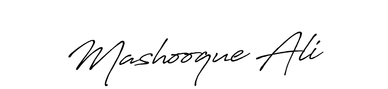 Also You can easily find your signature by using the search form. We will create Mashooque Ali name handwritten signature images for you free of cost using Antro_Vectra_Bolder sign style. Mashooque Ali signature style 7 images and pictures png