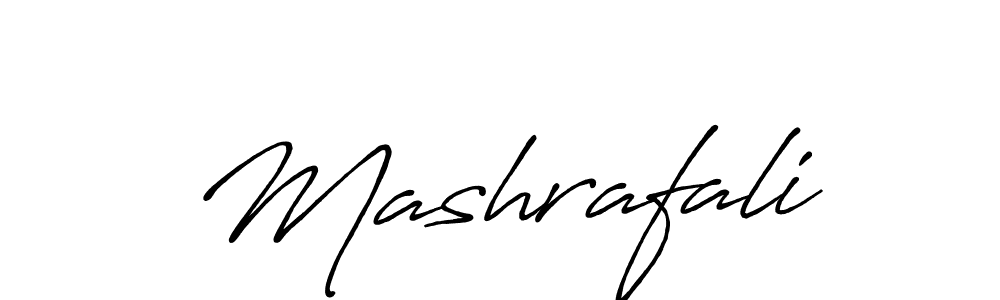 Also we have Mashrafali name is the best signature style. Create professional handwritten signature collection using Antro_Vectra_Bolder autograph style. Mashrafali signature style 7 images and pictures png