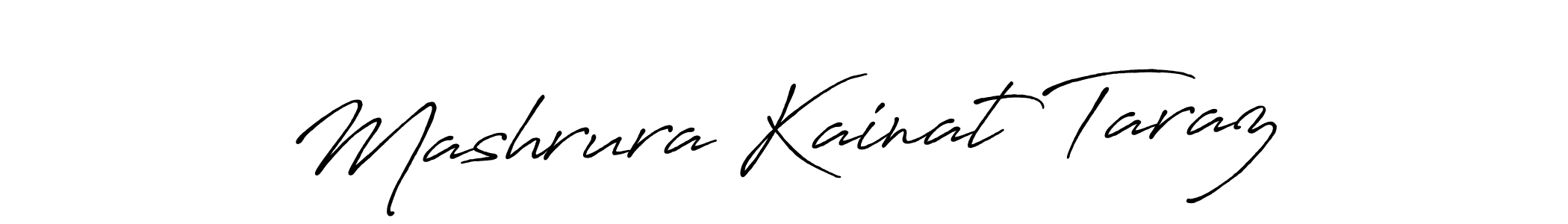 Design your own signature with our free online signature maker. With this signature software, you can create a handwritten (Antro_Vectra_Bolder) signature for name Mashrura Kainat Taraz. Mashrura Kainat Taraz signature style 7 images and pictures png