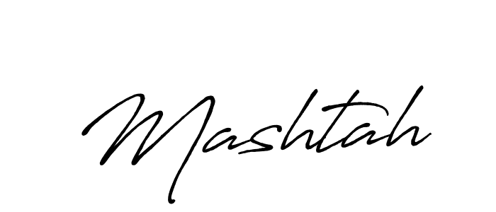 Create a beautiful signature design for name Mashtah. With this signature (Antro_Vectra_Bolder) fonts, you can make a handwritten signature for free. Mashtah signature style 7 images and pictures png