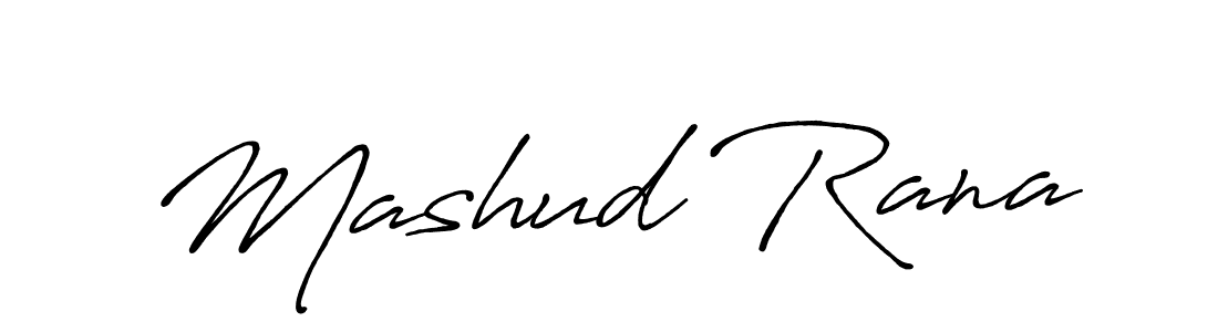 How to make Mashud Rana name signature. Use Antro_Vectra_Bolder style for creating short signs online. This is the latest handwritten sign. Mashud Rana signature style 7 images and pictures png