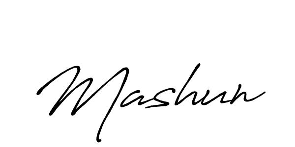 if you are searching for the best signature style for your name Mashun. so please give up your signature search. here we have designed multiple signature styles  using Antro_Vectra_Bolder. Mashun signature style 7 images and pictures png