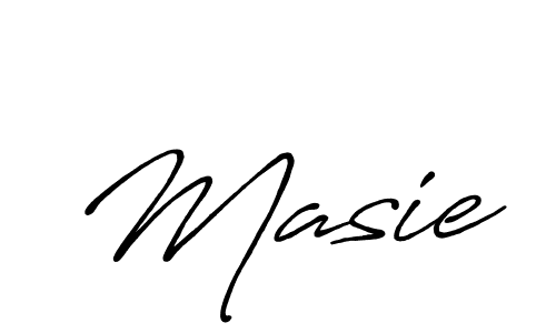 How to make Masie signature? Antro_Vectra_Bolder is a professional autograph style. Create handwritten signature for Masie name. Masie signature style 7 images and pictures png