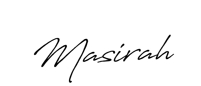 The best way (Antro_Vectra_Bolder) to make a short signature is to pick only two or three words in your name. The name Masirah include a total of six letters. For converting this name. Masirah signature style 7 images and pictures png