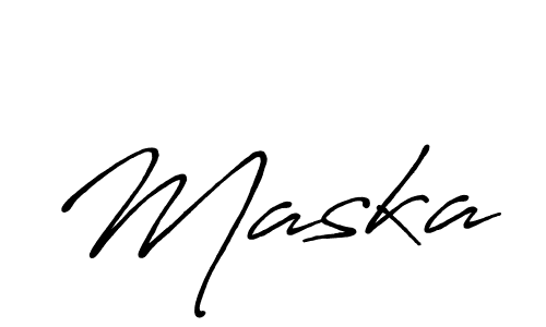 How to make Maska name signature. Use Antro_Vectra_Bolder style for creating short signs online. This is the latest handwritten sign. Maska signature style 7 images and pictures png