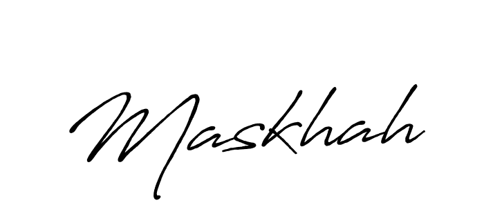 Also You can easily find your signature by using the search form. We will create Maskhah name handwritten signature images for you free of cost using Antro_Vectra_Bolder sign style. Maskhah signature style 7 images and pictures png